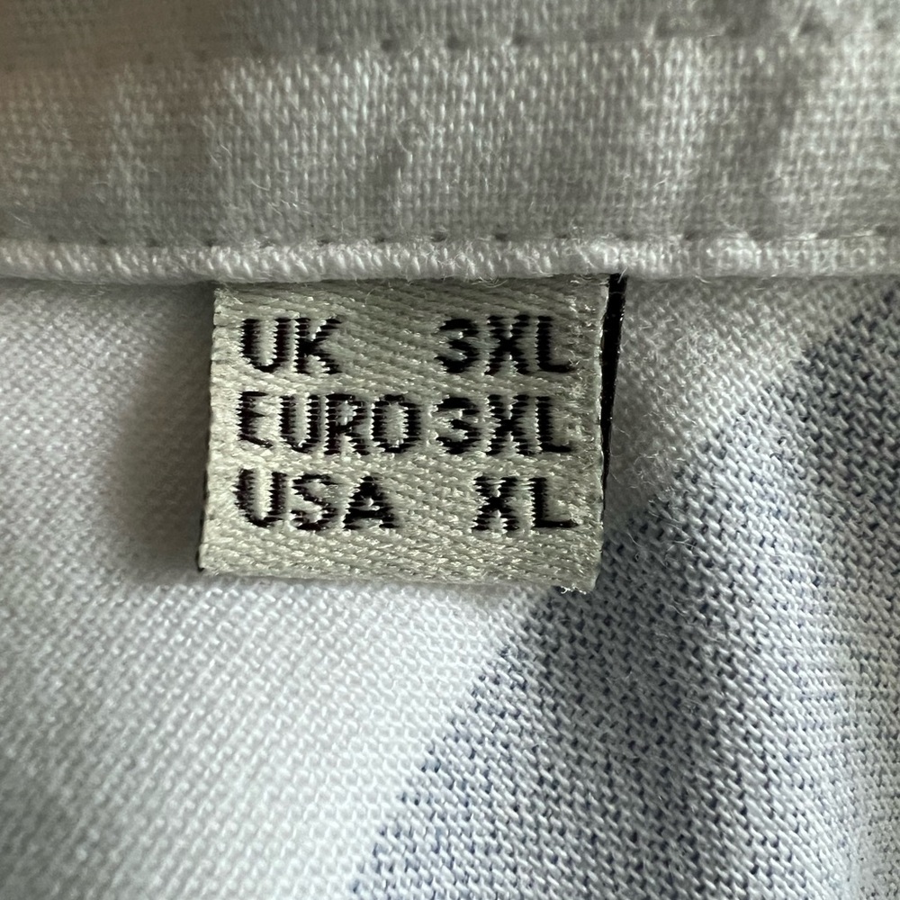 BARBOUR and Sons Tailored Fit cotton blue white striped button-up shirt XL - Picture 9 of 14